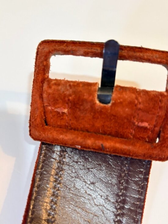Vintage Yves Saint Laurent Wide Suede Belt